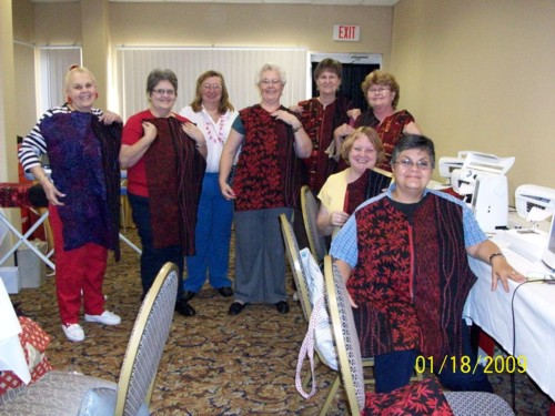 Here's the awesome class I spent the day with at Sew Sunsational in Florida.  What a super fun group!